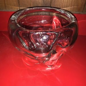 Beautiful Hand Blown Apple Like Glass Bowl
